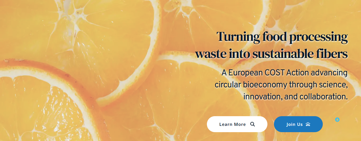 The ENFiber COST Action (CA24111) addresses the challenge of food processing waste by transforming it into high-value fibers using innovative and sustainable methods. 